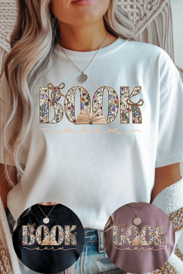Book Worm Graphic Tee