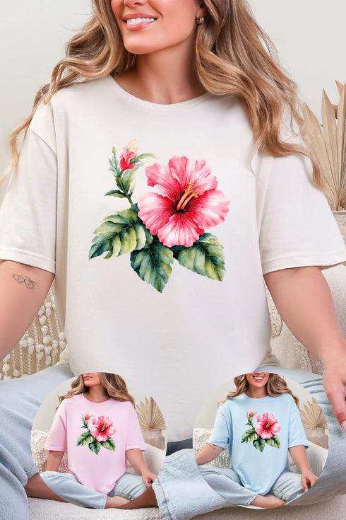 Hibiscus Graphic Tee
