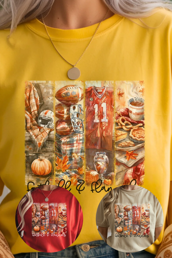 Football & Flannels Graphic Tee