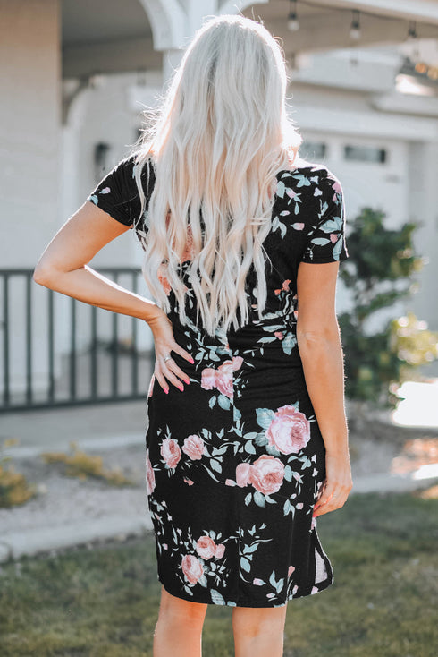 You Got This Tie Waist Pocketed Dress