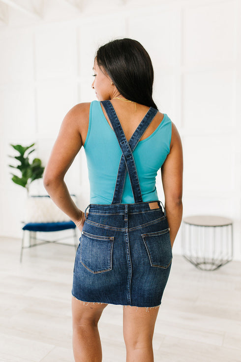 Judy Blue Agnes Denim Overall Dress Medium