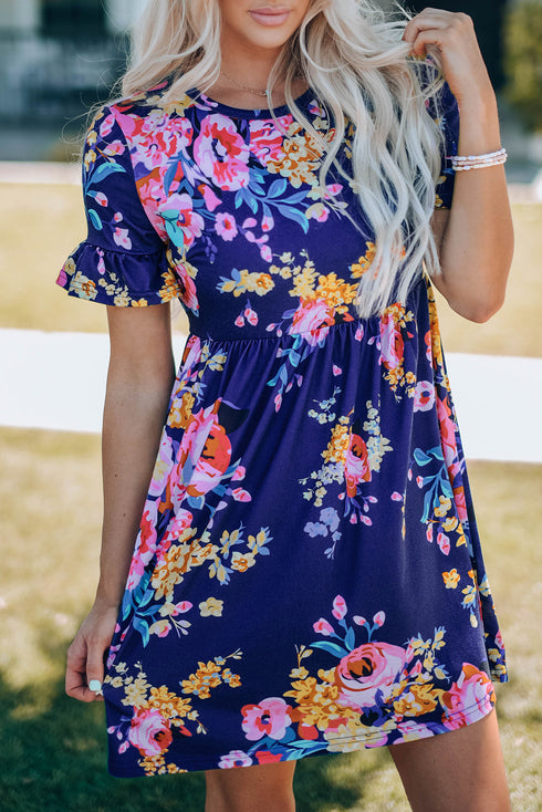 Fabulous In Ruffles & Floral Dress