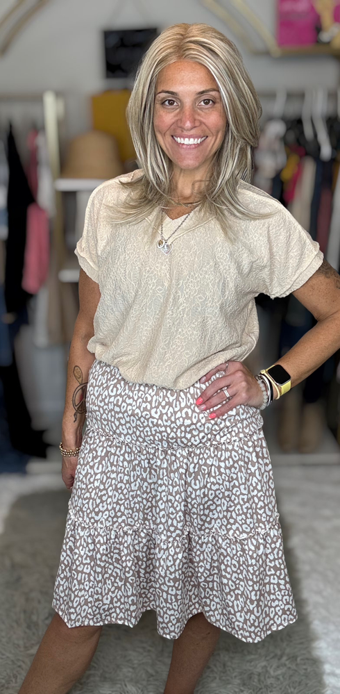 Blushing Wild Midi Skirt