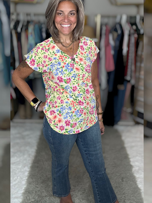 Garden Bliss Floral Top