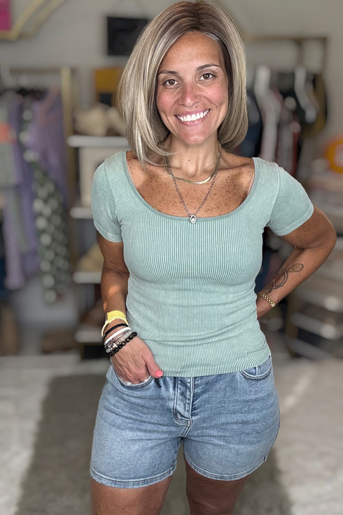 Everyday Ease Reversible Ribbed Top