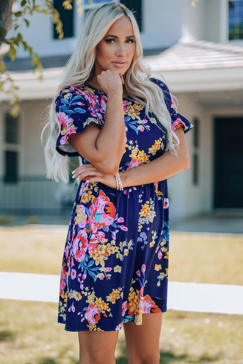 Fabulous In Ruffles & Floral Dress