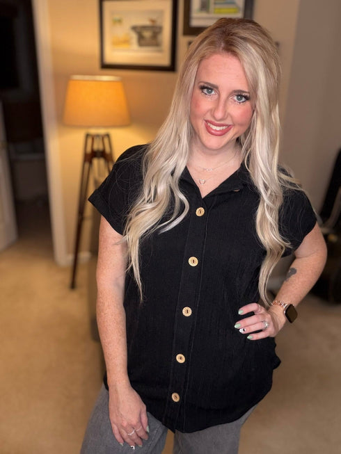 City Chic Button Top