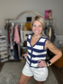 Coastal Stripes Vest