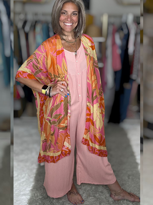 Sunset Bloom Kimono