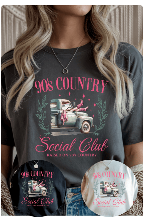 90's Country T-Shirt - LISA MARIE BOUTIQUE - S - Black Gildan Tee -