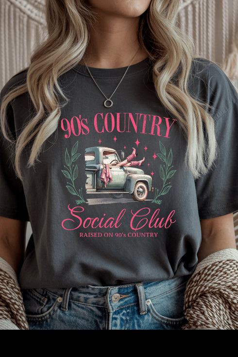 90's Country T-Shirt - LISA MARIE BOUTIQUE - S - Charcoal Gildan Tee -