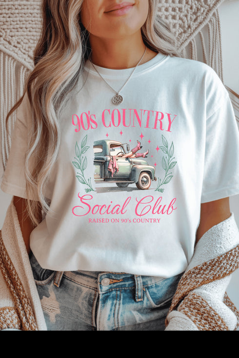 90's Country T-Shirt - LISA MARIE BOUTIQUE - S - White Gildan Tee -