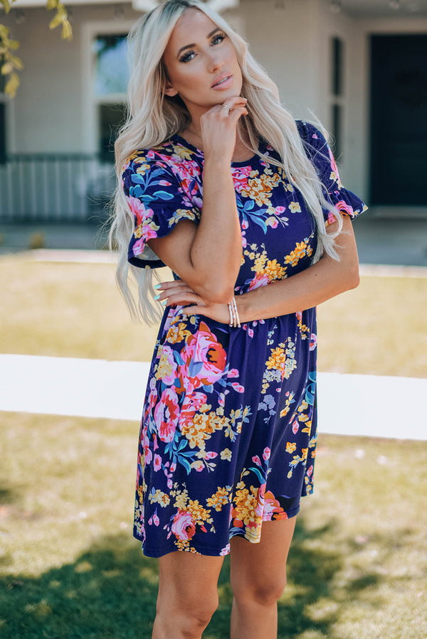 Fabulous In Ruffles & Floral Dress