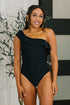 A Tan Line Happiness One Piece Swim Suit in Black