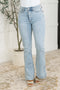 Alexis High Rise Control Top Slit Hem Slim Bootcut Jeans
