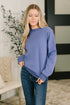 Always True Drop Shoulder Pullover in Marlin
