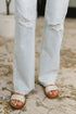 Alyse Mid Rise Destroy & Fray Hem Bootcut