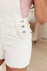 Judy Blue Anna High Rise Garment Dyed Cutoff Shorts in Ecru