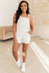 Judy Blue Anna High Rise Garment Dyed Cutoff Shorts in Ecru
