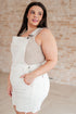 Judy Blue Anna High Rise Garment Dyed Cutoff Shorts in Ecru