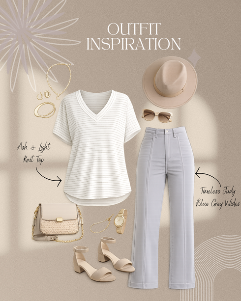 Ash & Light Knit Top