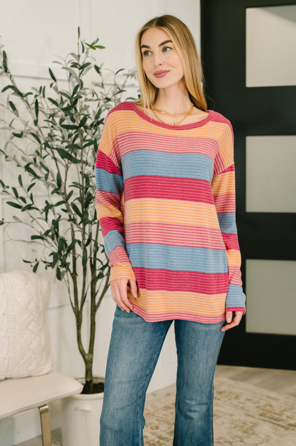 Back Home Drop Shoulder Top