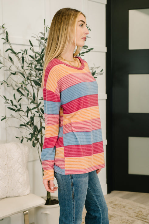 Back Home Drop Shoulder Top