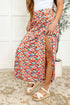 Be Home Soon Floral Maxi Skirt