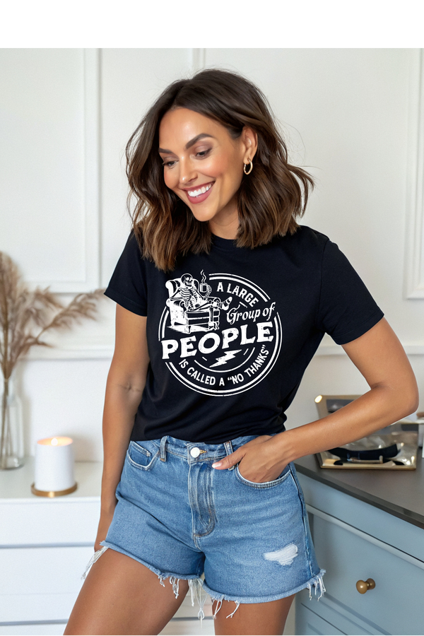 Large Crowd, No Thanks Graphic Tee