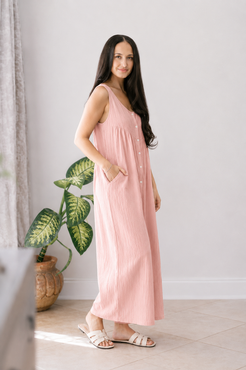 Blushin’ Around Jumpsuit