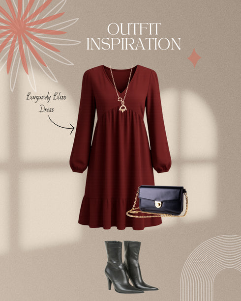Burgundy Bliss Dress
