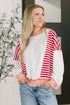 Candy Stripes & Chill Sweatshirt