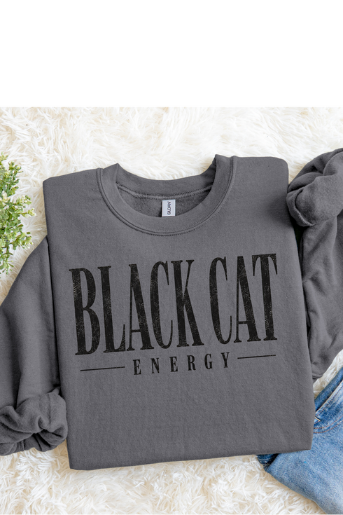 Black Cat Energy Graphic Tee