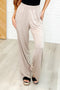 Chase the Pace Wide Leg Bottom in Taupe