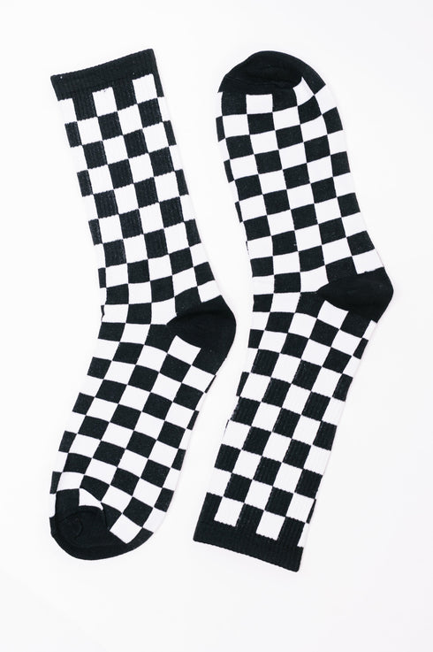 Check Yo'Self Quarter Socks