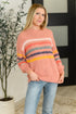 Color Me Cute Fuzzy Knit Pullover