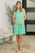 Coral Sands Collared Tank Dress in Aqua Mint