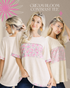 Cream Bloom Contrast Tee