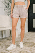 Daily Routine Mineral Wash Shorts in Ash Mocha