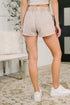 Daily Routine Mineral Wash Shorts in Ash Mocha
