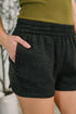 Daily Routine Mineral Wash Shorts in Black