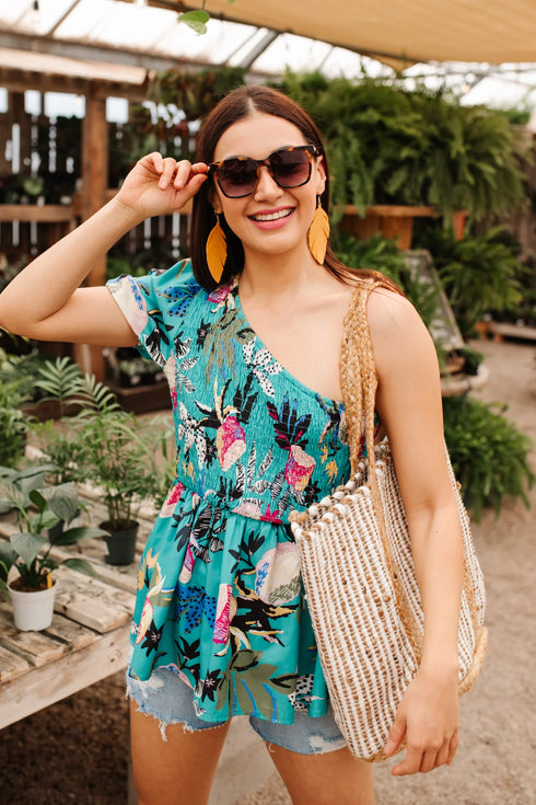 DAY TRIP BLOUSE IN EMERALD