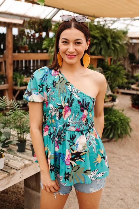 DAY TRIP BLOUSE IN EMERALD