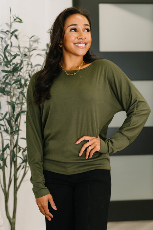 Dinner Plans Dolman Long Sleeve