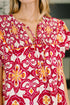 Don't You Go Away Balloon Sleeve Dress