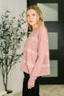 Down to Every Detail Drop Shoulder Long Sleeve in Dusty Rose
