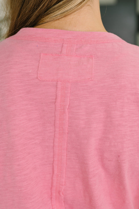 Effortless Edit Boxy Tee in Candy Pink