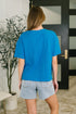 Effortless Edit Boxy Tee in Deep Sky