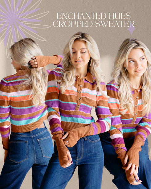 Enchanted Hues Crop Sweater