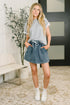 Feel Alright Two Tone Contrast in Heather Grey